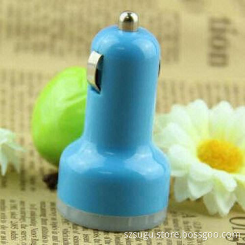 2014 Newest Colorful Double USB Car Charger for iPhone and iPad